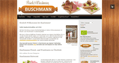 Desktop Screenshot of buschmann-wurst.de